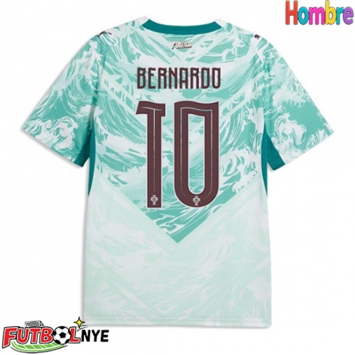 Camiseta Portugal Bernardo Silva #10 Visitante Equipación Mundial 2026 manga corta